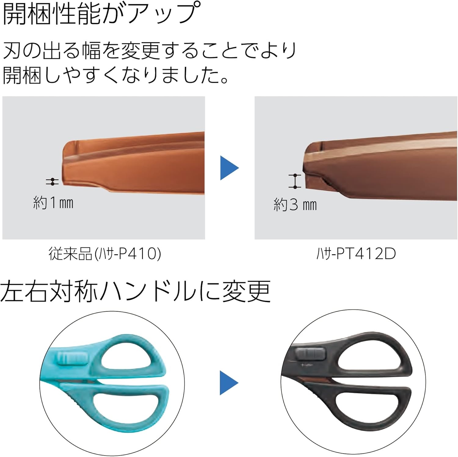 image:imageKOKUYO 2Way All Purpose Scissor HAKOAKE Heavy Duty Regular Size Travel Scissors Titanium Blade Multiple Purpose Craft Scissor Box Cutter for Office Travel and Home Black HASAPT412DBlack