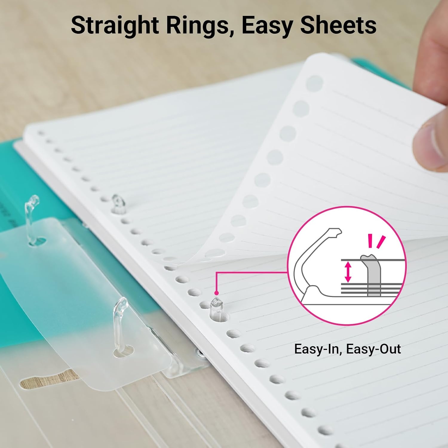 image:imageKOKUYO 5 Subject Spiral Notebook Journal Campus 110 Sheets A4 Refillable Notebook with Dividers Tabs College Ruled Binder Notebook for Work School Note taking BlueYellow