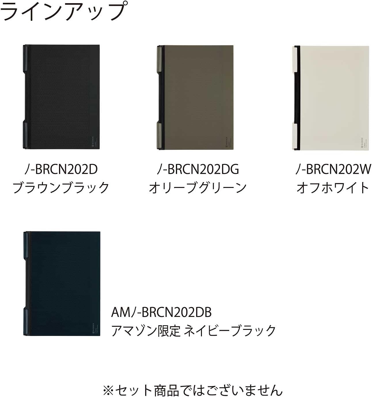 image:imageKOKUYO Bizrack Clipnote Punchless Clip Folder Holds up to 25 Sheets A4S Olive Green NOBRCN202DGNavy Black Limited Color