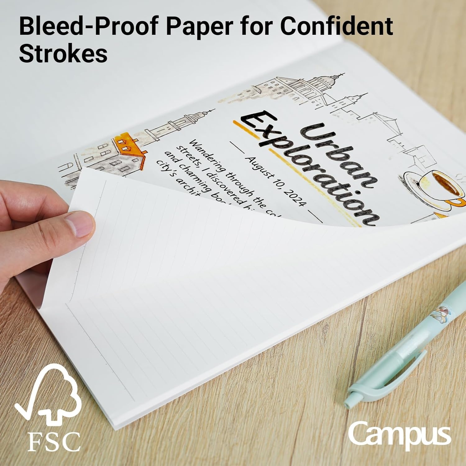 image:imageKOKUYO Campus Composition Notebook Lined Notebooks with 30 Sheets 6mm Ruled Paper 3 Pack A4 Notebook for School and Work School Supplies Comp Book for Journal DiaryBlue