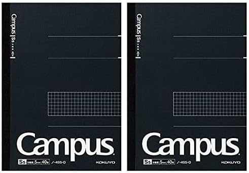 image:imageKOKUYO Campus Notebook Business Type Grid 5mm Ruled SemiB5 40 Sheets Black Cover Japan Import NO4S5DSemiB5