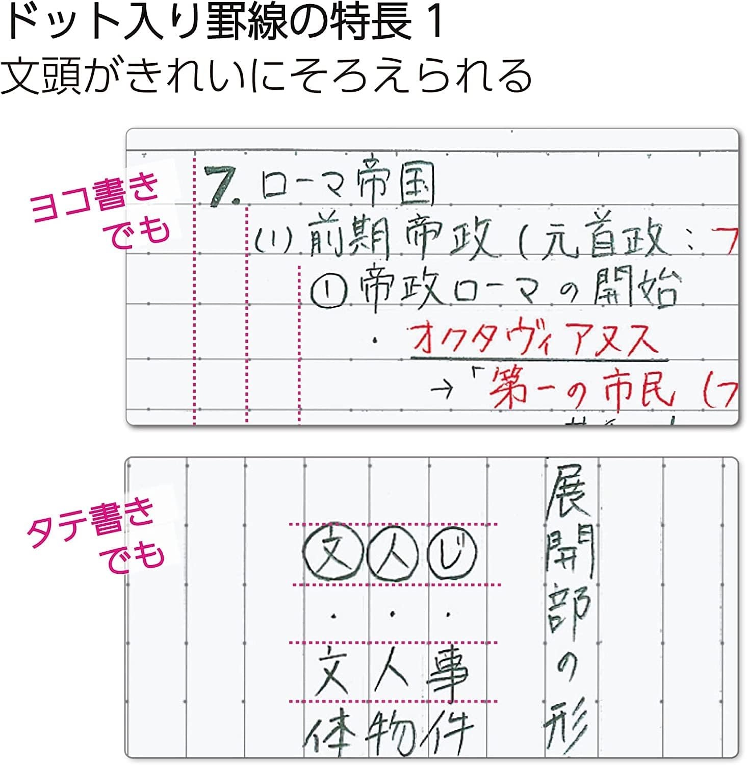 image:imageKOKUYO Campus Notebook Dot A 7mm Ruled SemiB5 30 Sheets 30 Lines Purple Pack of 5 Japan Import NO3CATV