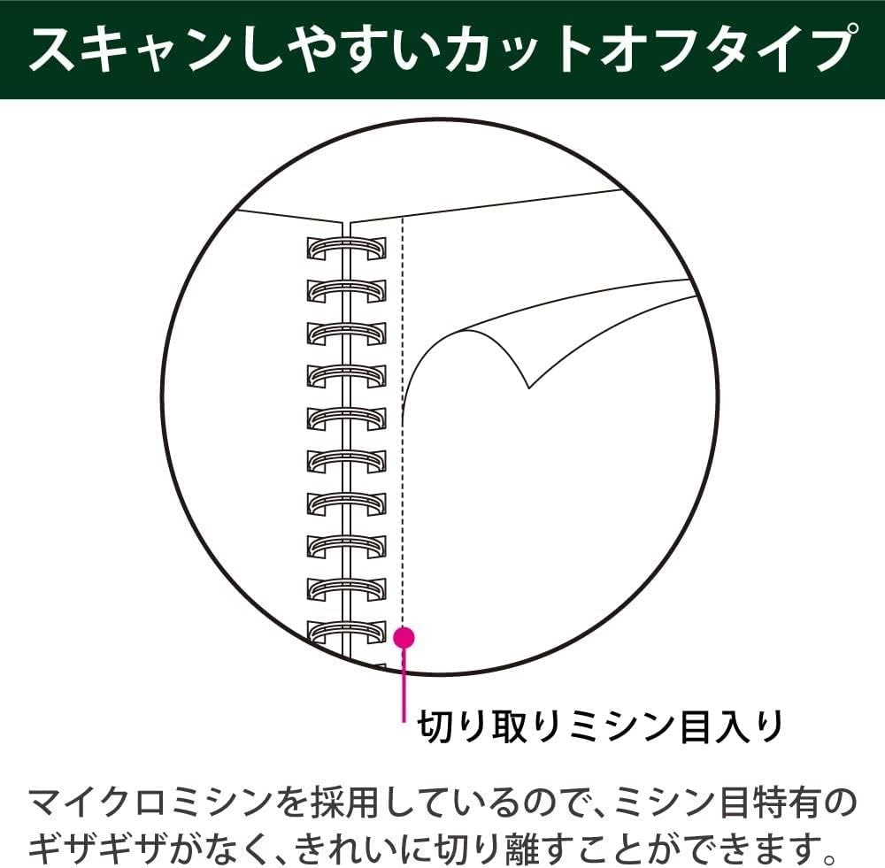 image:imageKOKUYO Campus Twin Ring Notebook Business Type Dot B 6mm Ruled A5 50 Sheets 30 Lines Navy Cover Japan Import SUT133BTDBSemiB5