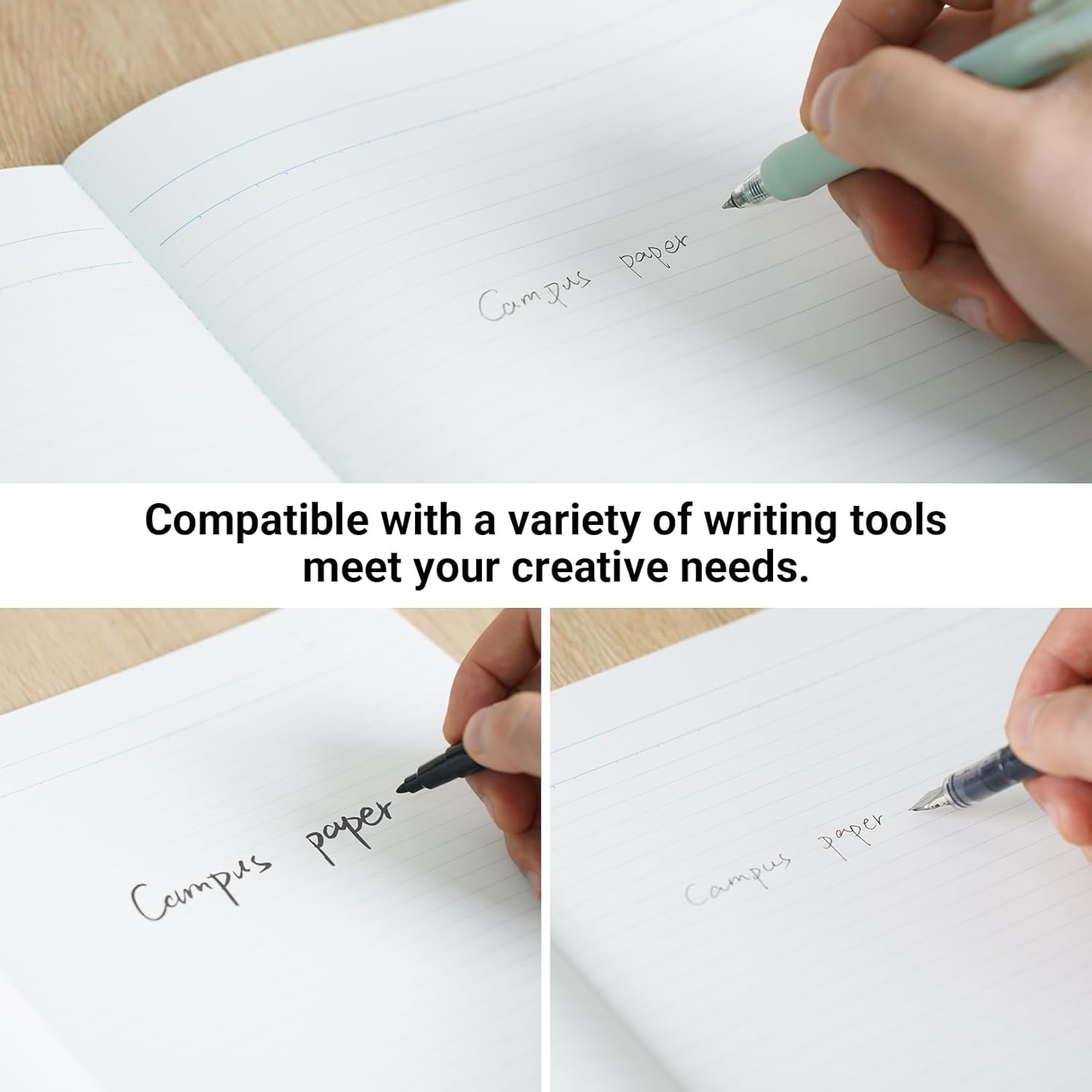 image:imageKOKUYO Composition Notebooks 5 Pack Campus SemiB5 Comp Book with A 7mm Ruled 30 Sheets Classic School Lined Notebook Journal Notebook for Women Work Study Note Taking NO3CANx5SemiB5