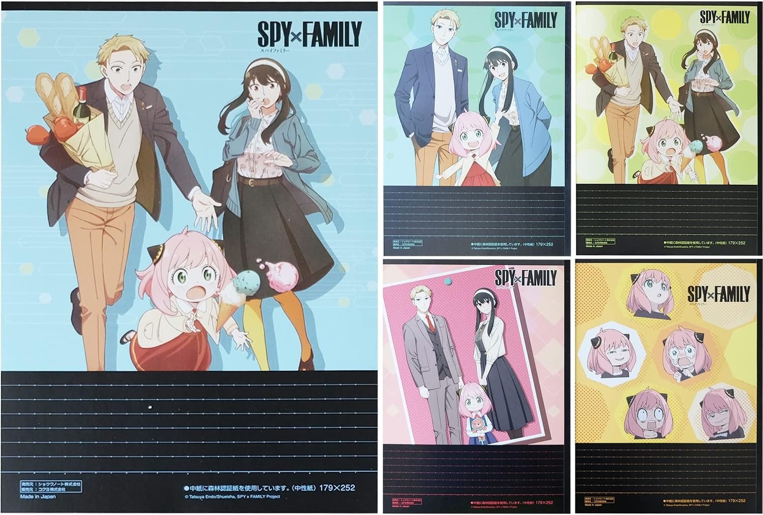 image:imageKOKUYO Composition Notebooks 5 Pack Campus SemiB5 Comp Book with Dot A 7mm Ruled 30 Sheets School Lined Notebook Spy x Family Limited Edition Journal Notebook for Women Work Study Note TakingSpy x Family