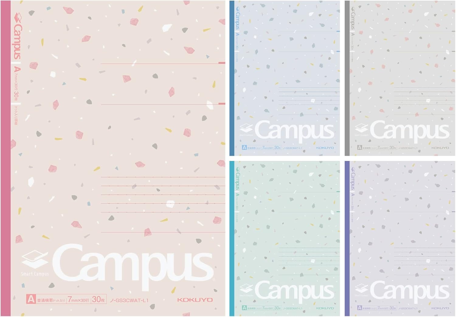image:imageKOKUYO Composition Notebooks 5 Pack Campus SemiB5 Comp Book with Dot A 7mm Ruled 30 Sheets School Lined Notebook Spy x Family Limited Edition Journal Notebook for Women Work Study Note TakingShear Stone