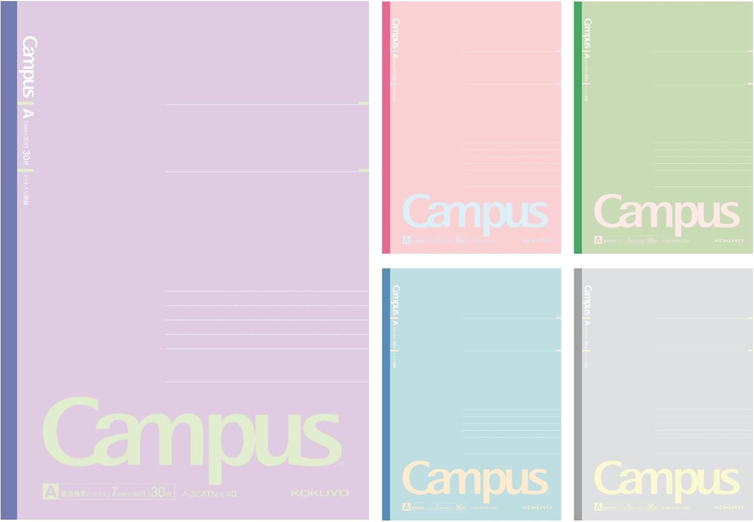 image:imageKOKUYO Composition Notebooks 5 Pack Campus SemiB5 Comp Book with Dot A 7mm Ruled 30 Sheets School Lined Notebook Spy x Family Limited Edition Journal Notebook for Women Work Study Note TakingPositive Smokey
