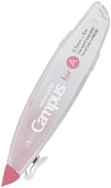image:imageKOKUYO Correction Tape 55 mm Wide for B 6mm Campus Ruled Notebook 197 ft 6 m Long Blue TWMNT345Pink 65mm