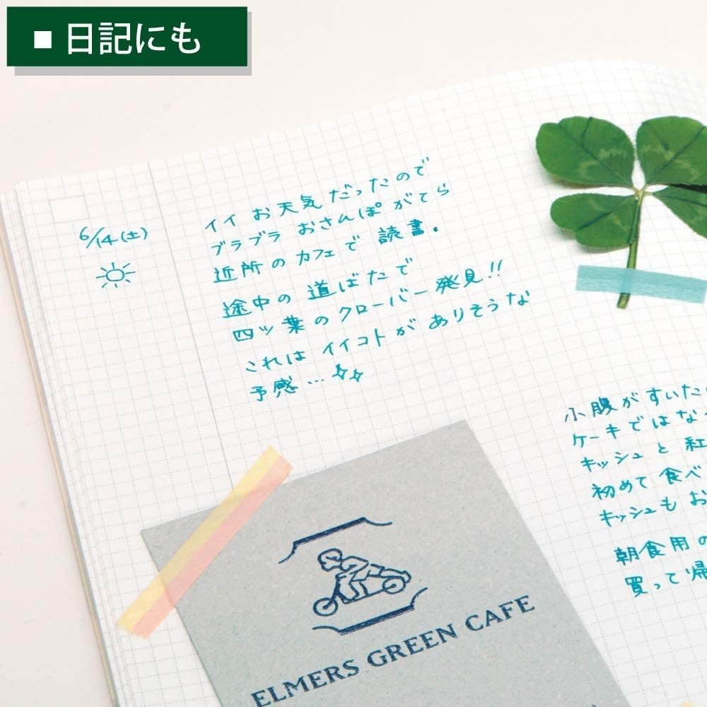 image:imageKOKUYO JIBUNTECHO IDEA Mini Notebook B6 Slim Size72 x 43 3mm Grid Ruled 40 Sheets Thin Paper Pack of 10 Japan Import NIJCMA3N