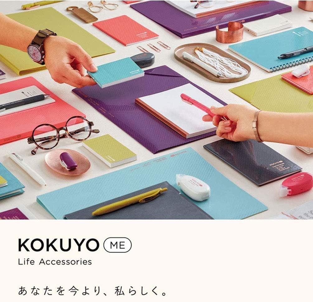 image:imageKOKUYO ME Composition Notebook 1 Pack A5 Comp Book with B 6mm Ruled 70 Sheets School Lined Notebook in Smoky Sky Journal Notebook for Women Work Study Note Taking Japan Import KMENB665GB