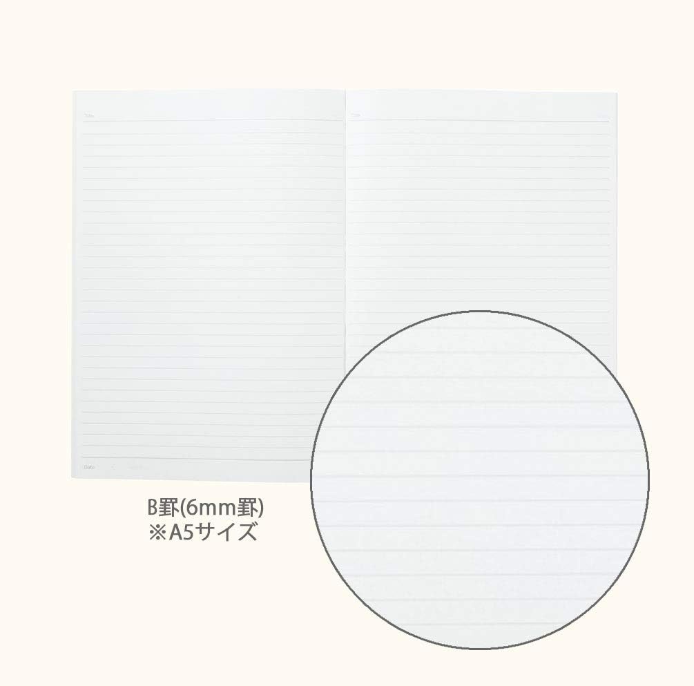 image:imageKOKUYO ME Composition Notebook 1 Pack A5 Comp Book with B 6mm Ruled 70 Sheets School Lined Notebook in Smoky Sky Journal Notebook for Women Work Study Note Taking Japan Import KMENB665GB