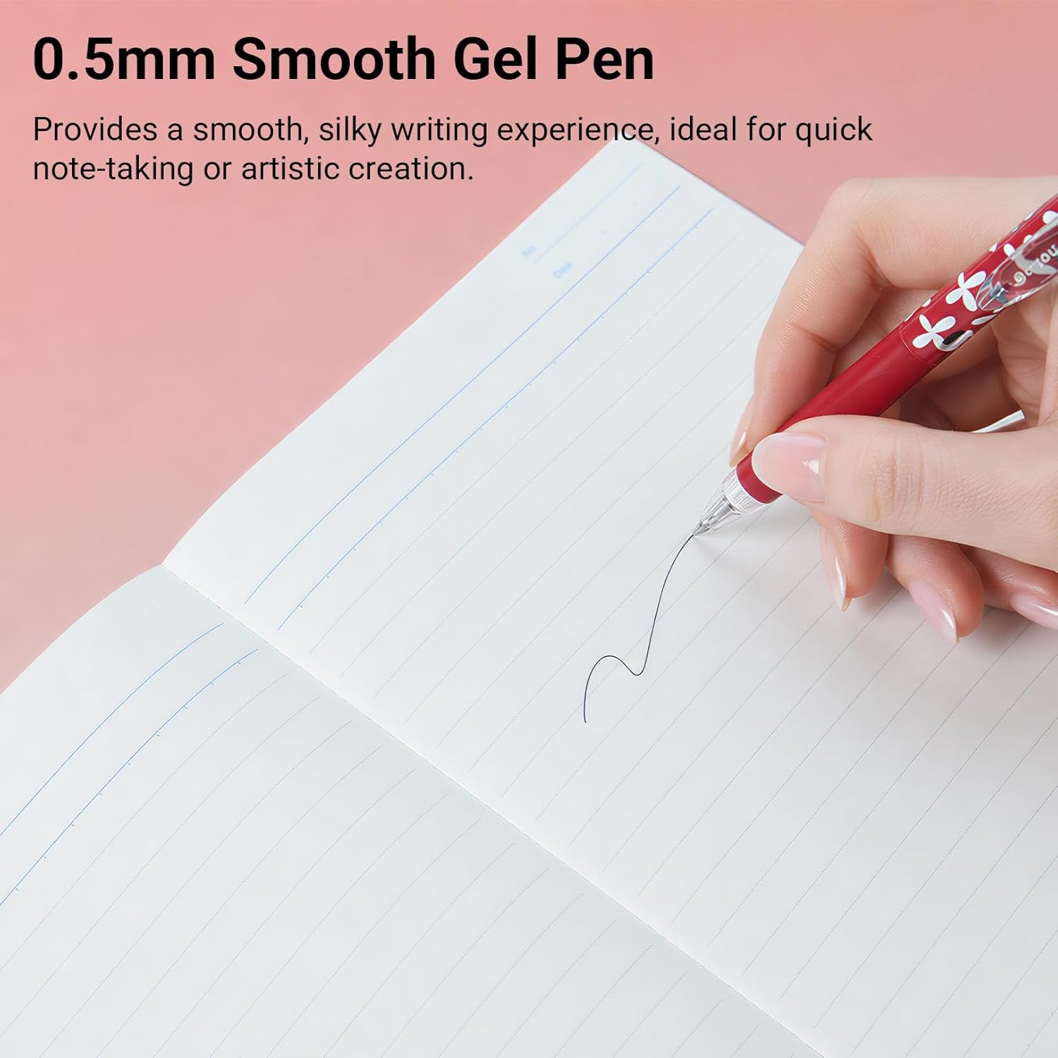 image:imageKOKUYO Me Ballpoint Pen Black Ink 05mm Retractable Ball Point Writing Gel Pen Fragile Mint Japan Import KMEBPEG5D102LGSou Sou