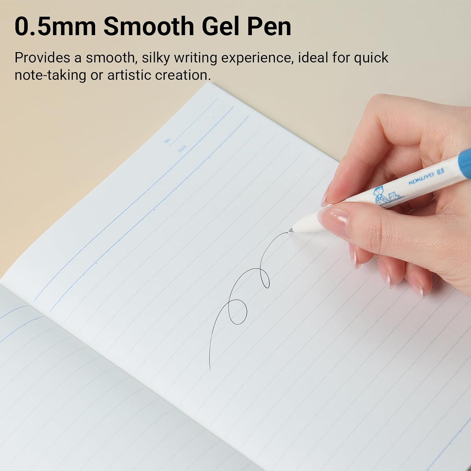 image:imageKOKUYO Me Ballpoint Pen Black Ink 05mm Retractable Ball Point Writing Gel Pen Piman Green KMEBPEG5D102GNoritake1