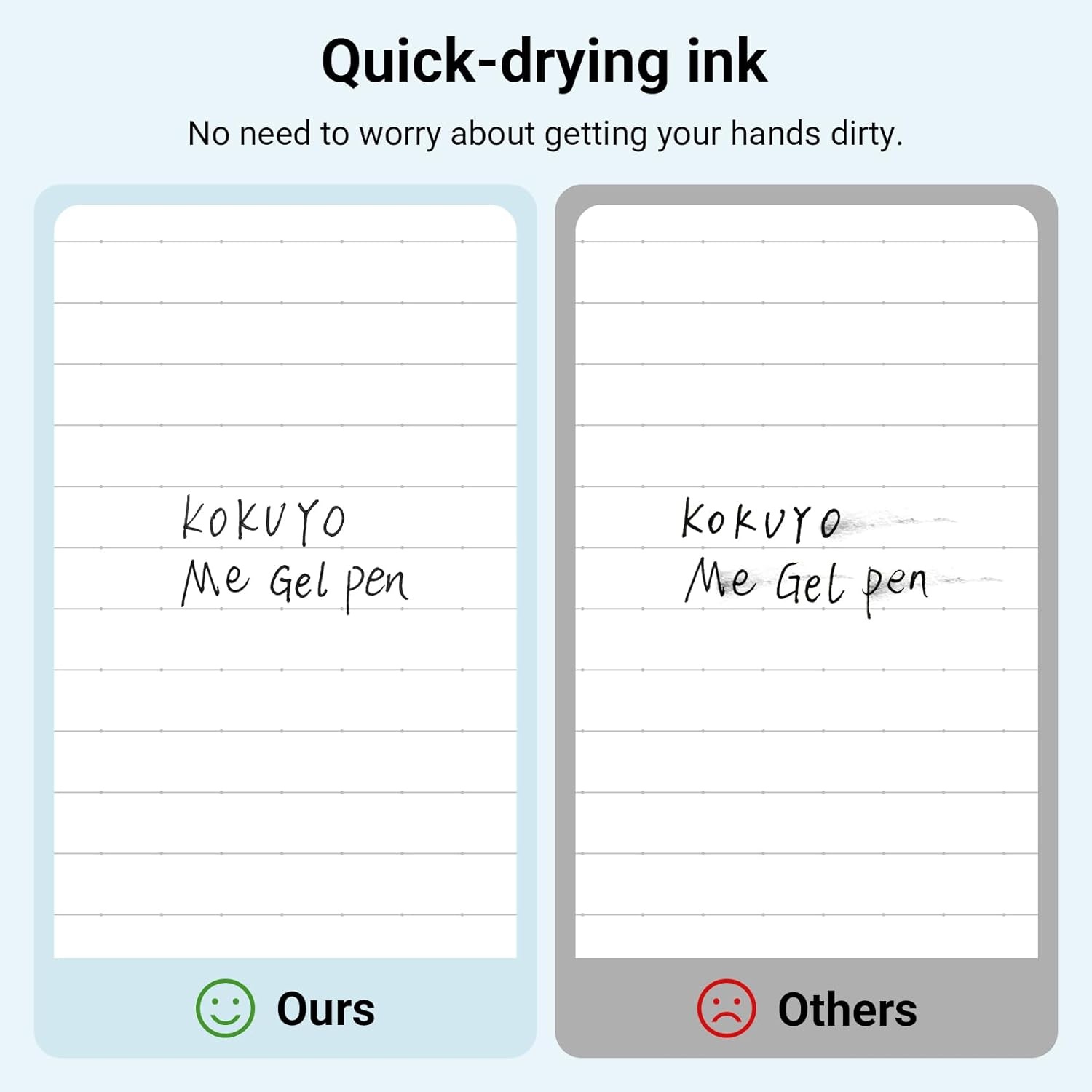 image:imageKOKUYO Me Ballpoint Pen Black Ink 05mm Retractable Ball Point Writing Gel Pen Piman Green KMEBPEG5D102GNoritake2