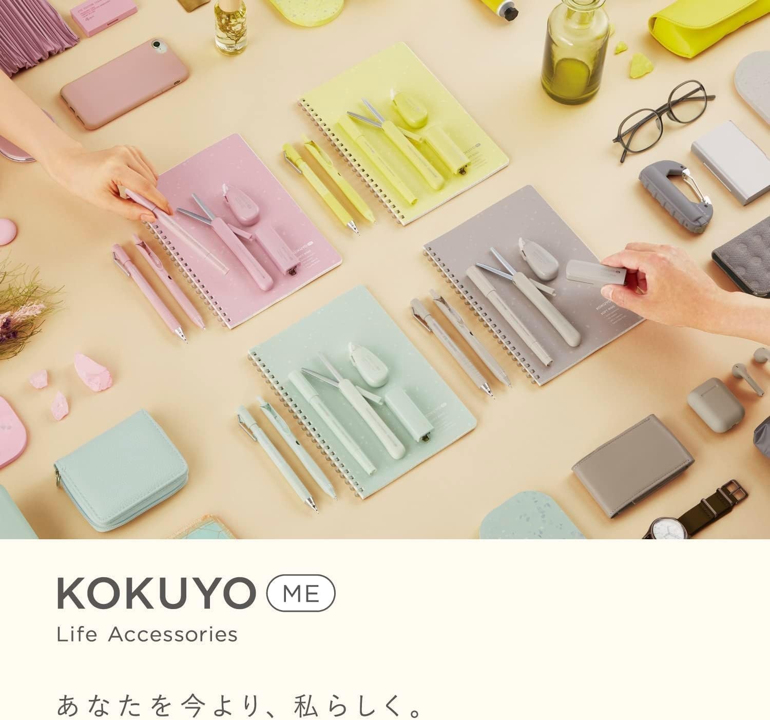 image:imageKOKUYO Me Correction Tape 55mm Width 197 Feet Long Mini Japan Aesthetic Cute White Tape QuickDry Premium Japanese Stationery for Student amp Teacher Japan Import GreyKMECTNT305L1
