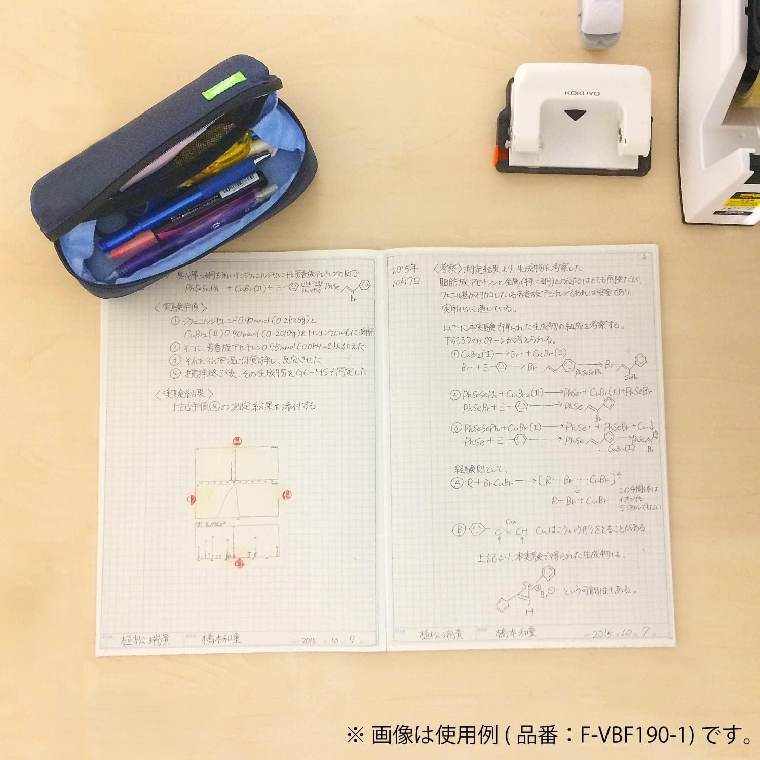 image:imageKOKUYO Pencil Case Pouch Neo Critz Standing Pen Pouch Bag Foldable Stand up Pencil Holder Organizer Small Portable Pencil Box for Office Home amp College Use Blue x Navy Regular Size FVBF1803Green