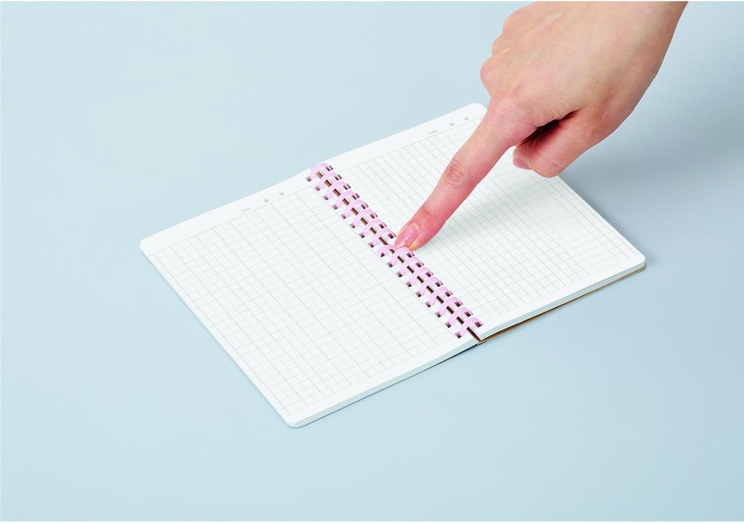 image:imageKOKUYO Spiral Graph Notebooks 5 Pack 58 x 41 Kitten A6 Soft Ring Journal Notebooks with 5mm Grid Ruled 80 Perforated Sheets Cute Subject Notebooks Note Taking for Work Japan ImportKitten Furry
