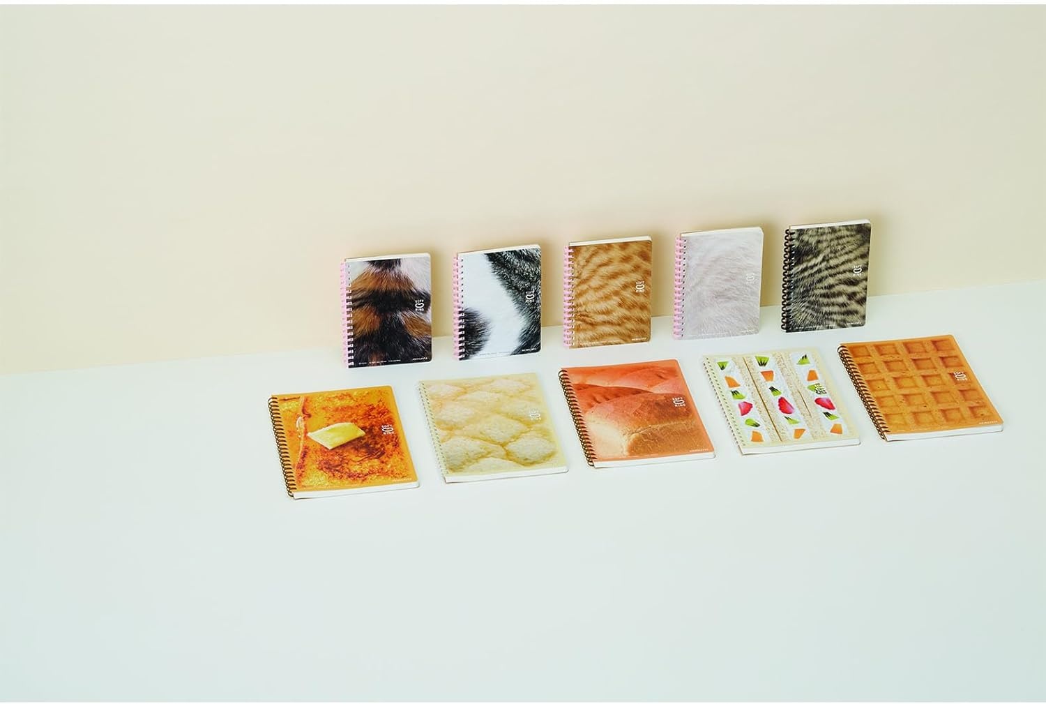 image:imageKOKUYO Spiral Graph Notebooks 5 Pack 58 x 41 Kitten A6 Soft Ring Journal Notebooks with 5mm Grid Ruled 80 Perforated Sheets Cute Subject Notebooks Note Taking for Work Japan ImportKitten Furry