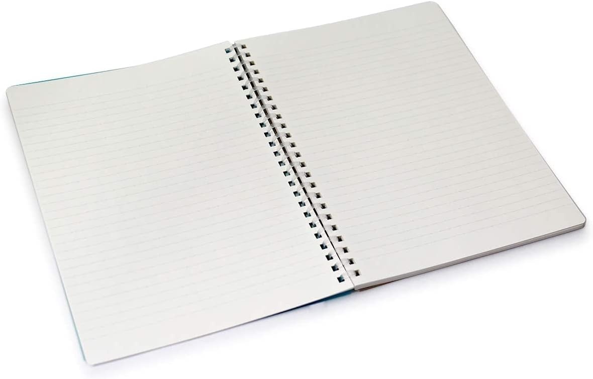 image:imageKOKUYO Spiral Lined Notebook 83 x 58 Pastel Journal A5 Soft Ring Notebooks with Dot 6 mm Ruled 50 Sheets Dark Gray 1 Subject Notebook Note Taking for School Japan Import SUSV331BTDMLight Blue