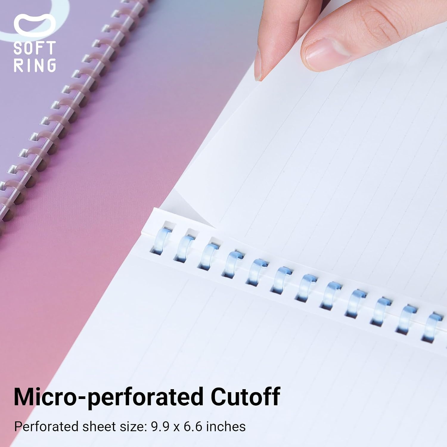 image:imageKOKUYO Spiral Notebook Journal 3 Pack Campus B5 Soft Ring Notebooks with Dotted A 7mm Rule 40 Sheets Cute Animal 1 Subject Notebook in Blue Yellow Green College Office Note TakingMineral Color
