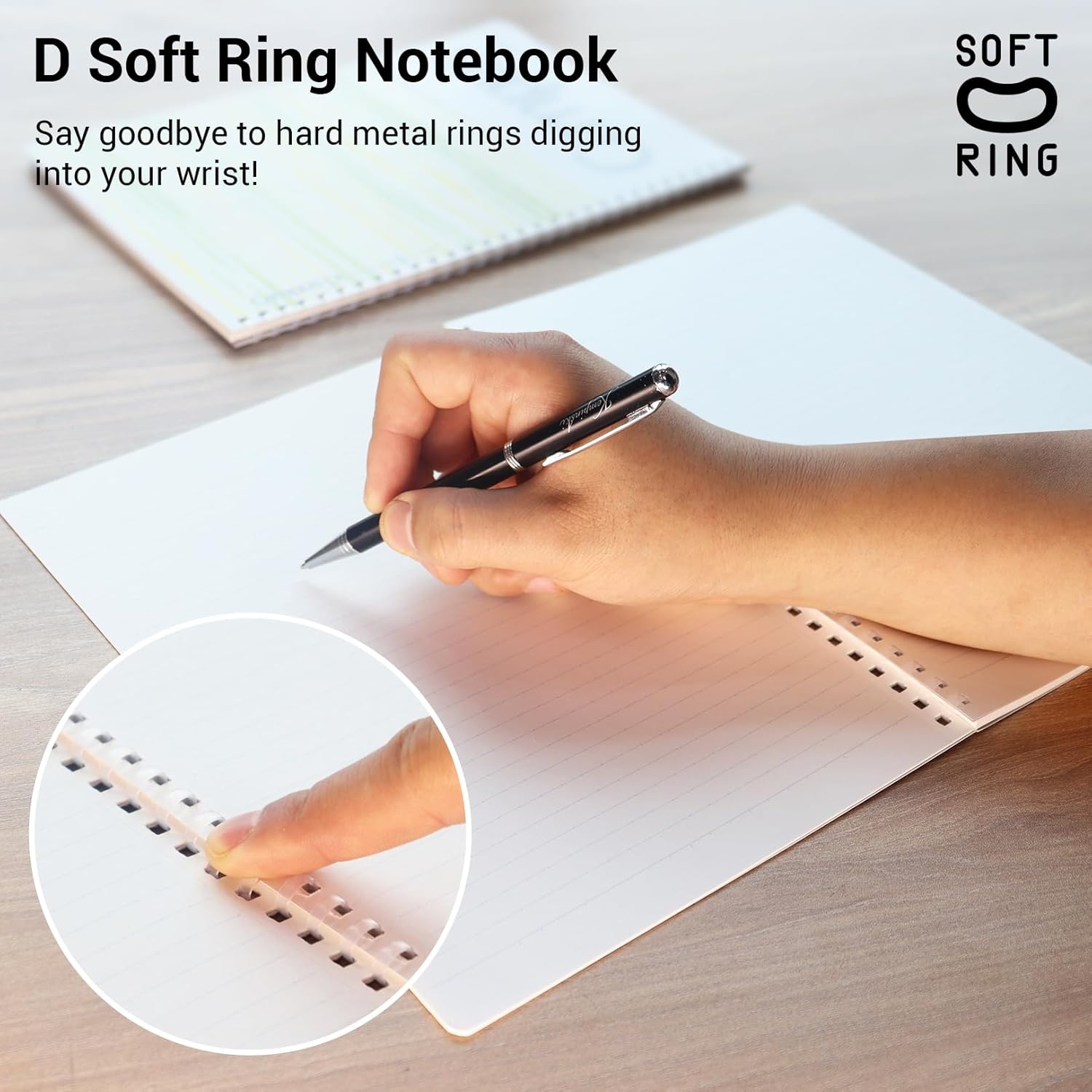image:imageKOKUYO Spiral Notebook Journal 3 Pack Campus B5 Soft Ring Notebooks with Dotted A 7mm Rule 40 Sheets Cute Animal 1 Subject Notebook in Blue Yellow Green College Office Note TakingWatercolor
