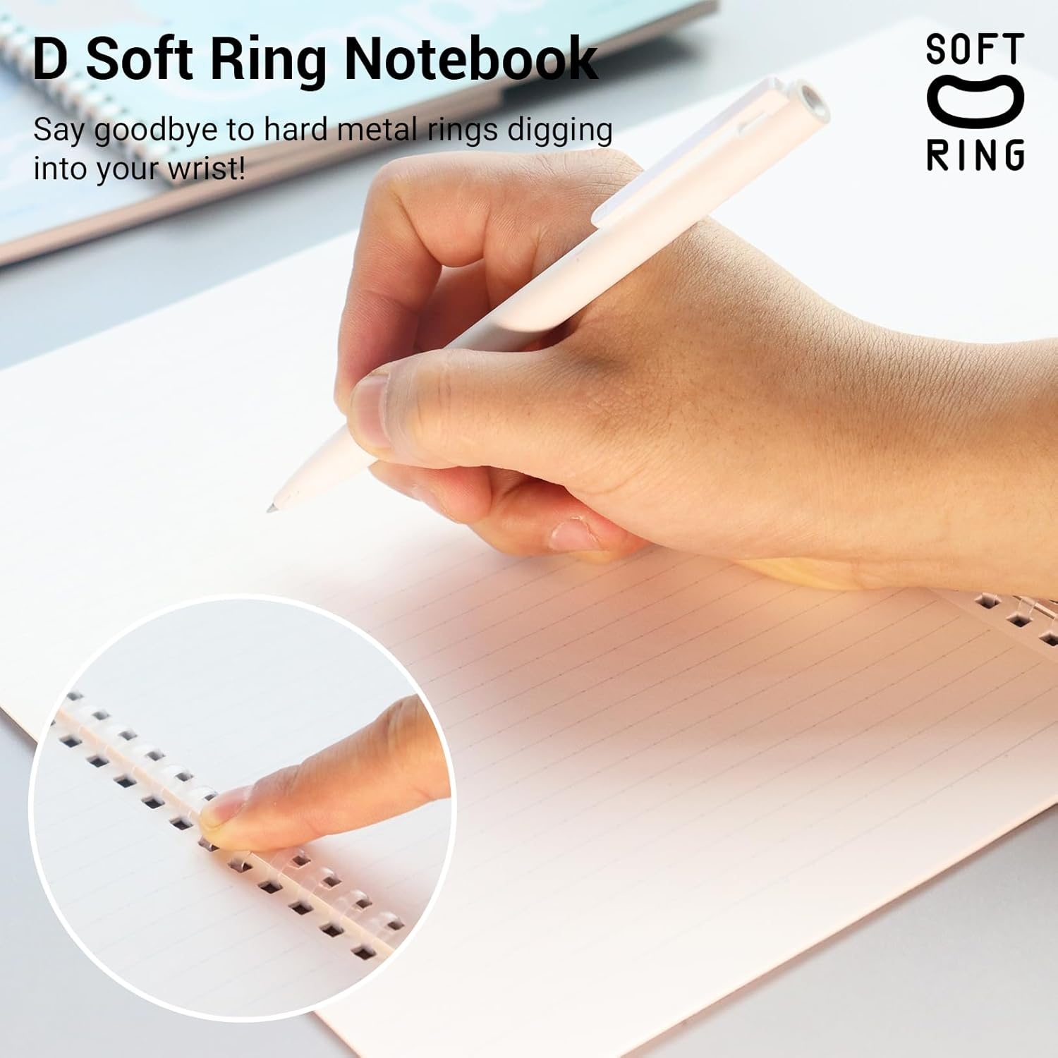 image:imageKOKUYO Spiral Notebook Journal 3 Pack Campus B5 Soft Ring Notebooks with Dotted A 7mm Rule 40 Sheets Cute Animal 1 Subject Notebook in Blue Yellow Green College Office Note TakingMofu