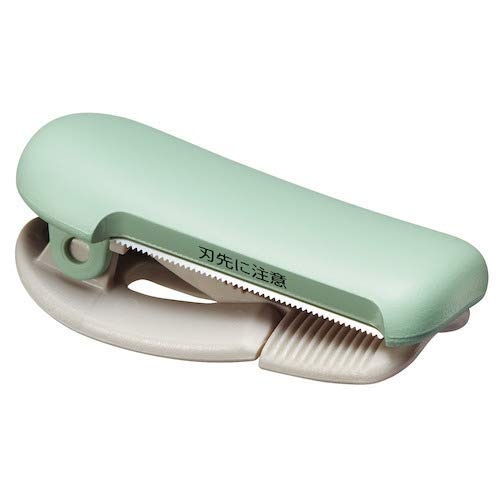 image:imageKOKUYO Washi Tape Cutter Masking Tape Dispenser Mini Portable Light Cutting Clip Type 1015mm Pastel BrownPastel Green
