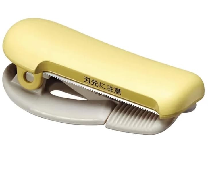 image:imageKOKUYO Washi Tape Cutter Masking Tape Dispenser Mini Portable Light Cutting Clip Type 1015mm Pastel BrownPastel Yellow
