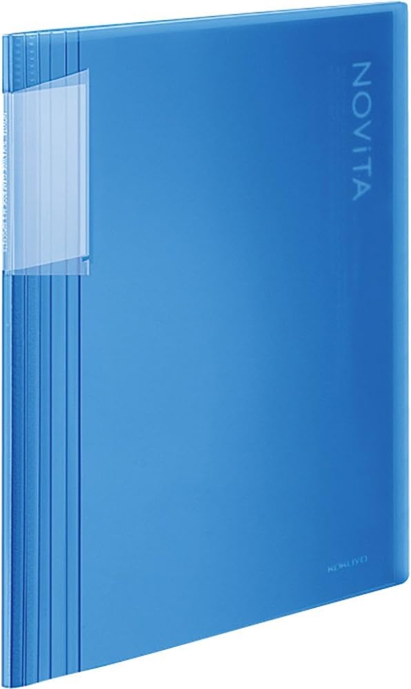 image:imageKokuyo 40Pocket Binder with Plastic Sleeves 85x11 Green A4 and US Letter Expandable Art Portfolio Folder with Clear Sheet Protectors 80 Pages of Presentation Display Book RAN40GBlue