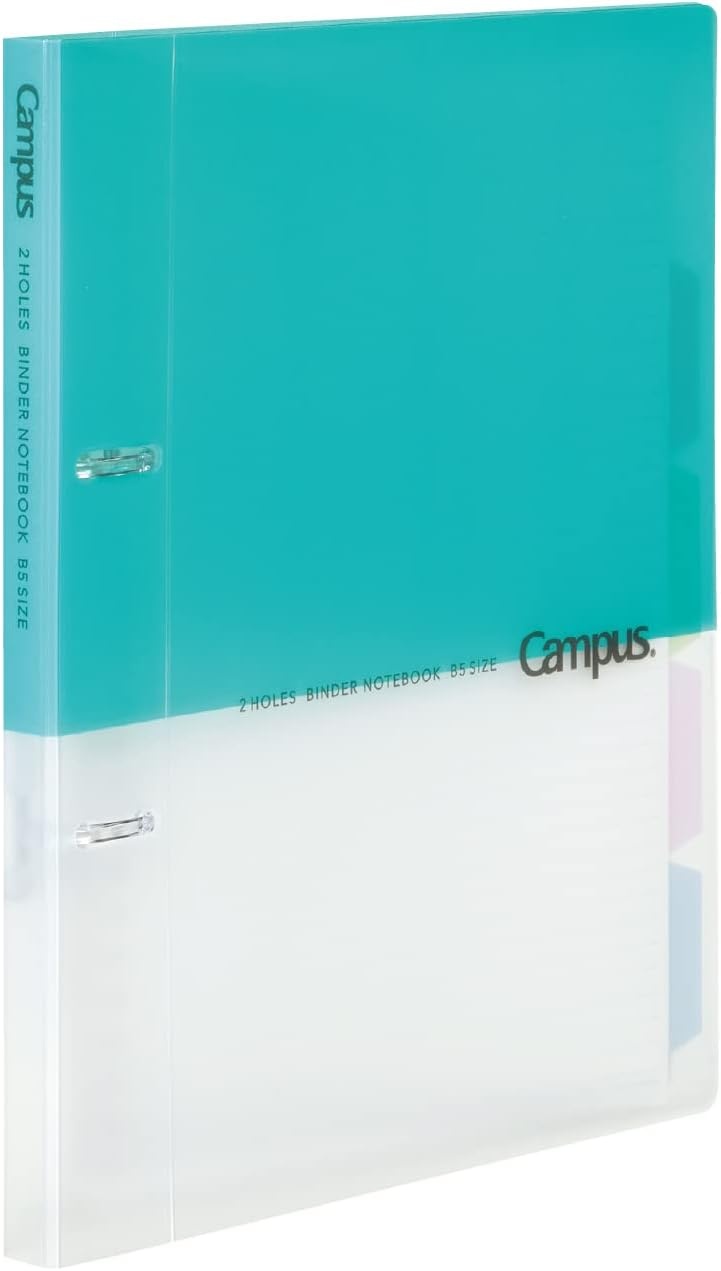 image:imageKokuyo Campus 2Ring Loose Leaf Binder A4 2 Holes Up to 100 Sheets Pink Japan Import RUPP158PLight Blue