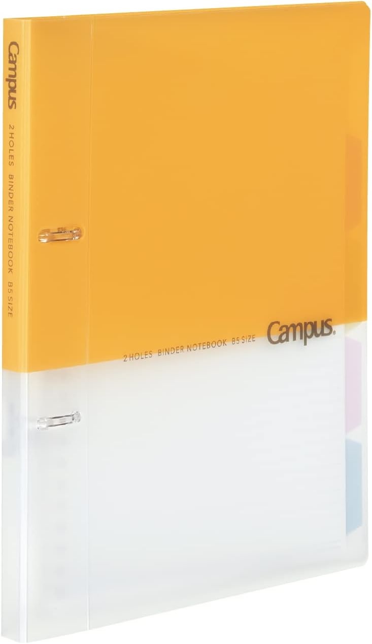 image:imageKokuyo Campus 2Ring Loose Leaf Binder A4 2 Holes Up to 100 Sheets Pink Japan Import RUPP158PYellow