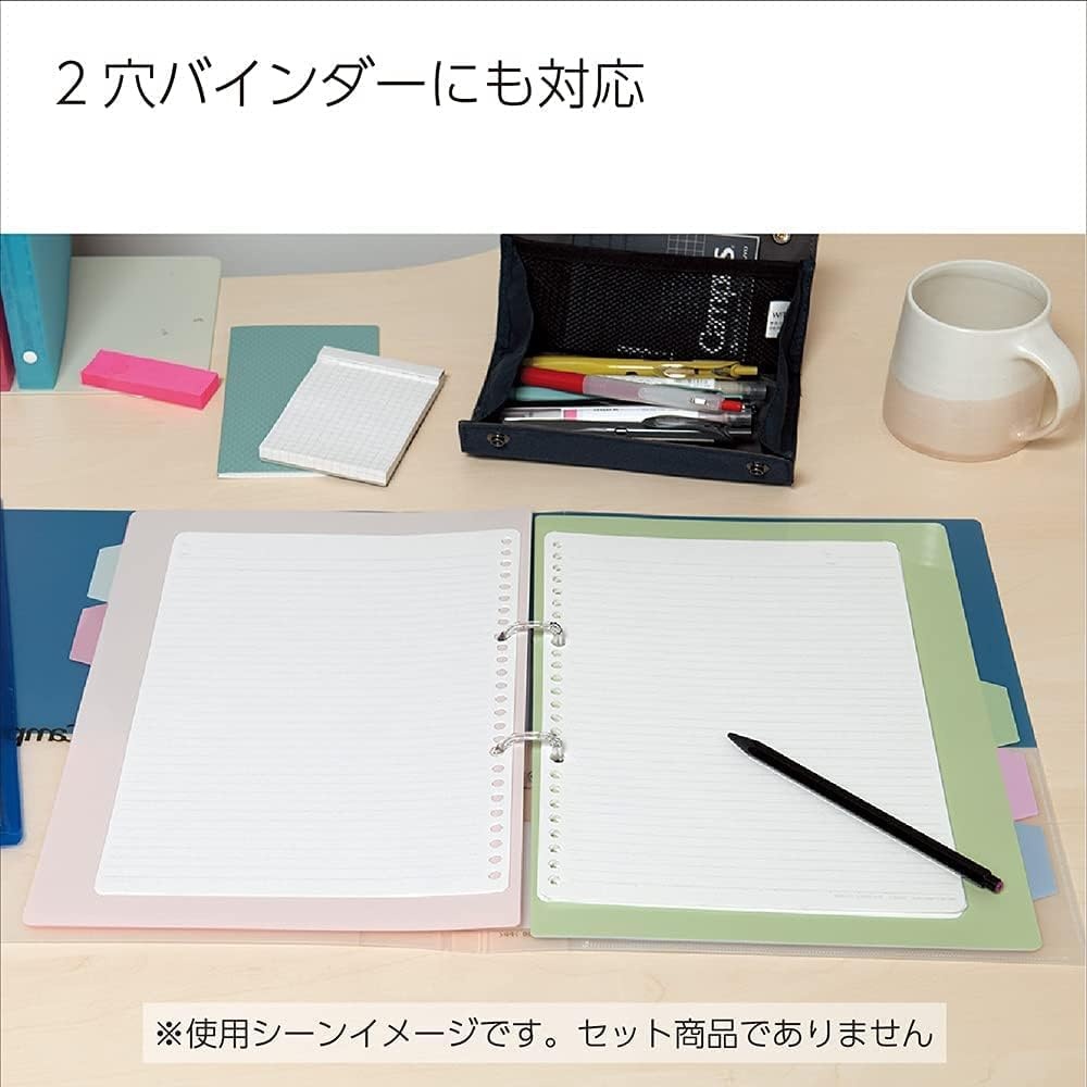 image:imageKokuyo Campus Loose Leaf Paper A4 Filler Paper with A 7mm Ruled 100 Sheets 75 GSM Sarasara Smooth Writing 30 Holes 1134x814 Binder Notebook Bleed Resistant Paper Japan Import NO816AE