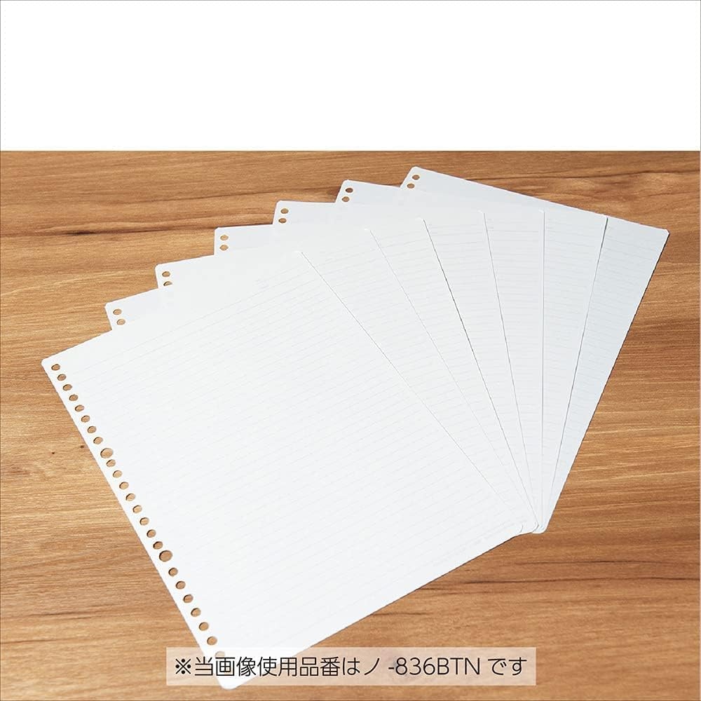 image:imageKokuyo Campus Loose Leaf Paper A4 Filler Paper with A 7mm Ruled 100 Sheets 75 GSM Sarasara Smooth Writing 30 Holes 1134x814 Binder Notebook Bleed Resistant Paper Japan Import NO816AE