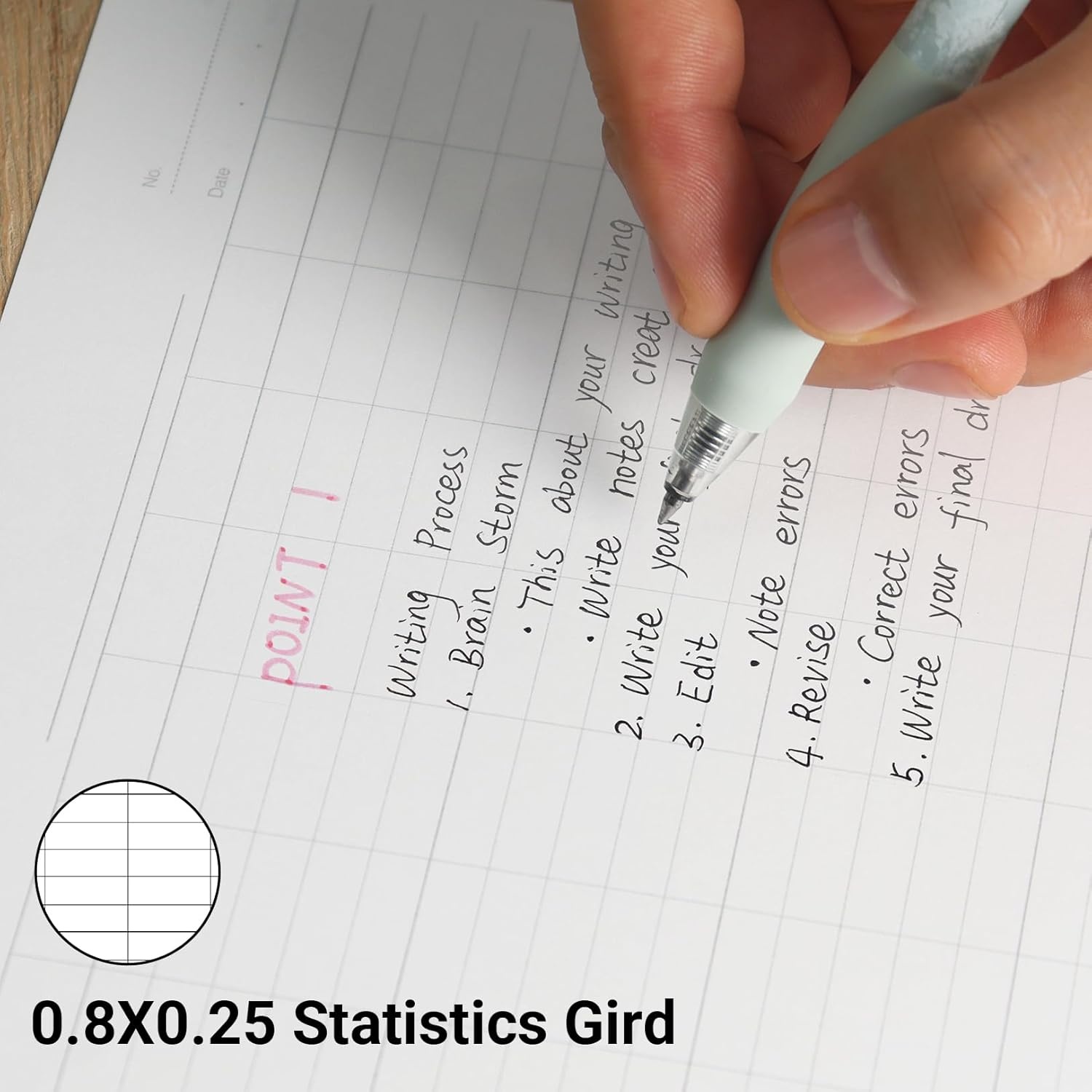 image:imageKokuyo Campus Loose Leaf Paper B5 Filler Paper with Statistics Graph 50 Sheets 75 GSM Sarasara Smooth Writing 26 Holes 1014x714 Binder Notebook Bleed Resistant Paper NO837VN
