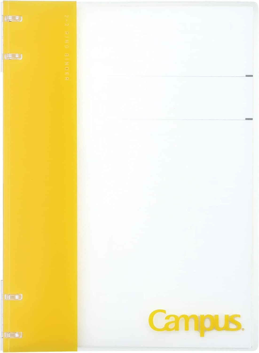 image:imageKokuyo Campus Refillable Notebook B5 2x2 Slim Ring Binder Notebook with Customizable Title Page 40 Sheets Capacity Suitable for 26 Holes Loose Leaf Paper Mineral Color Sheer Purple LeNP704L1VYellow
