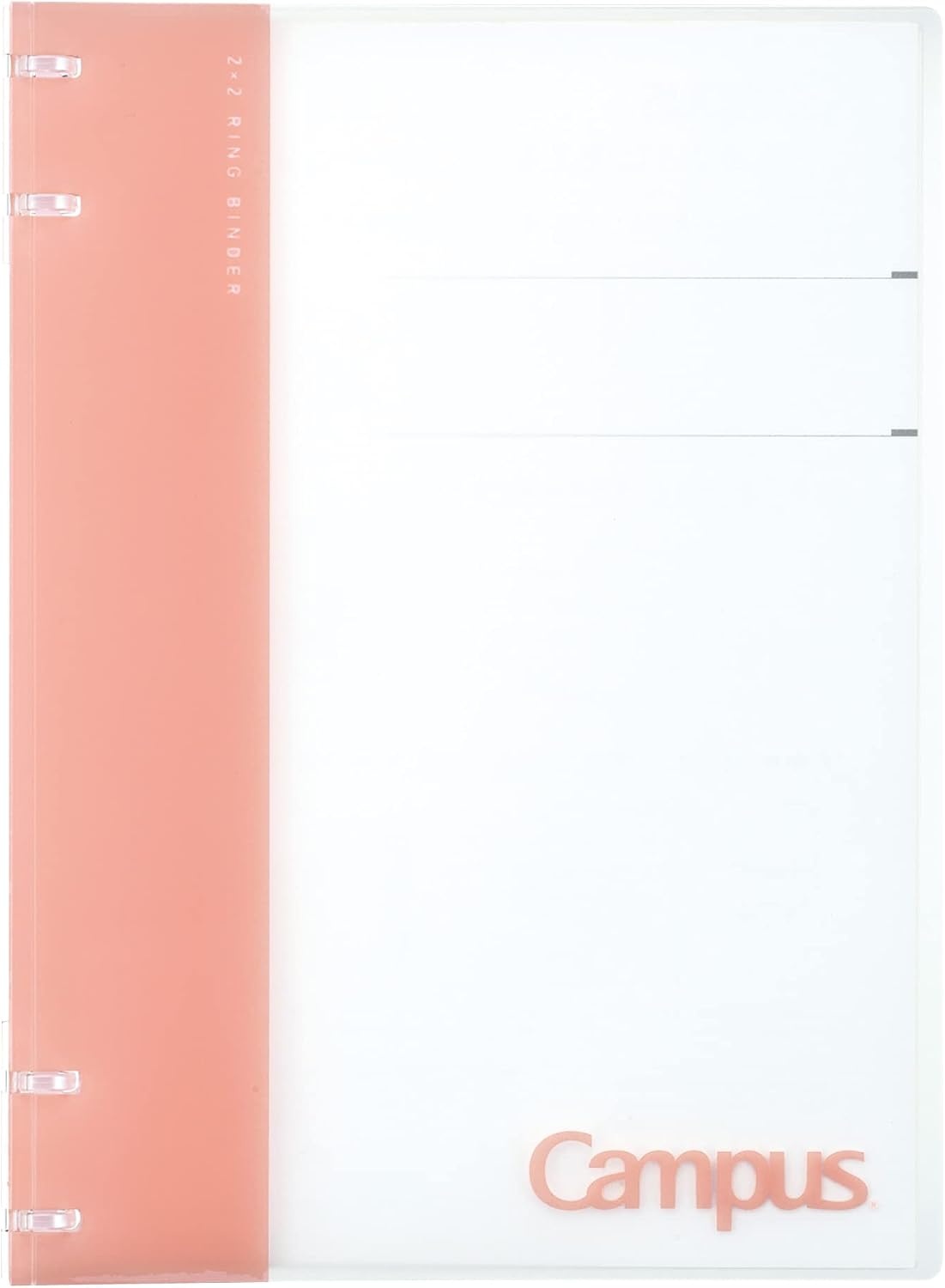 image:imageKokuyo Campus Refillable Notebook B5 2x2 Slim Ring Binder Notebook with Customizable Title Page 40 Sheets Capacity Suitable for 26 Holes Loose Leaf Paper Mineral Color Sheer Purple LeNP704L1VPink
