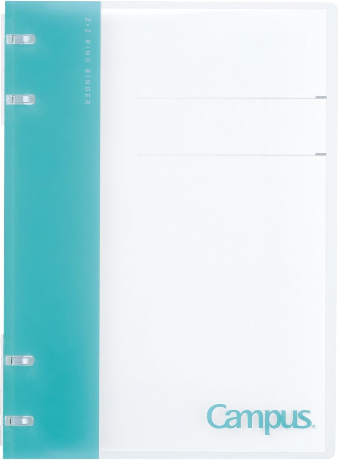 image:imageKokuyo Campus Refillable Notebook B5 2x2 Slim Ring Binder Notebook with Customizable Title Page 40 Sheets Capacity Suitable for 26 Holes Loose Leaf Paper Mineral Color Sheer Purple LeNP704L1VLight Blue