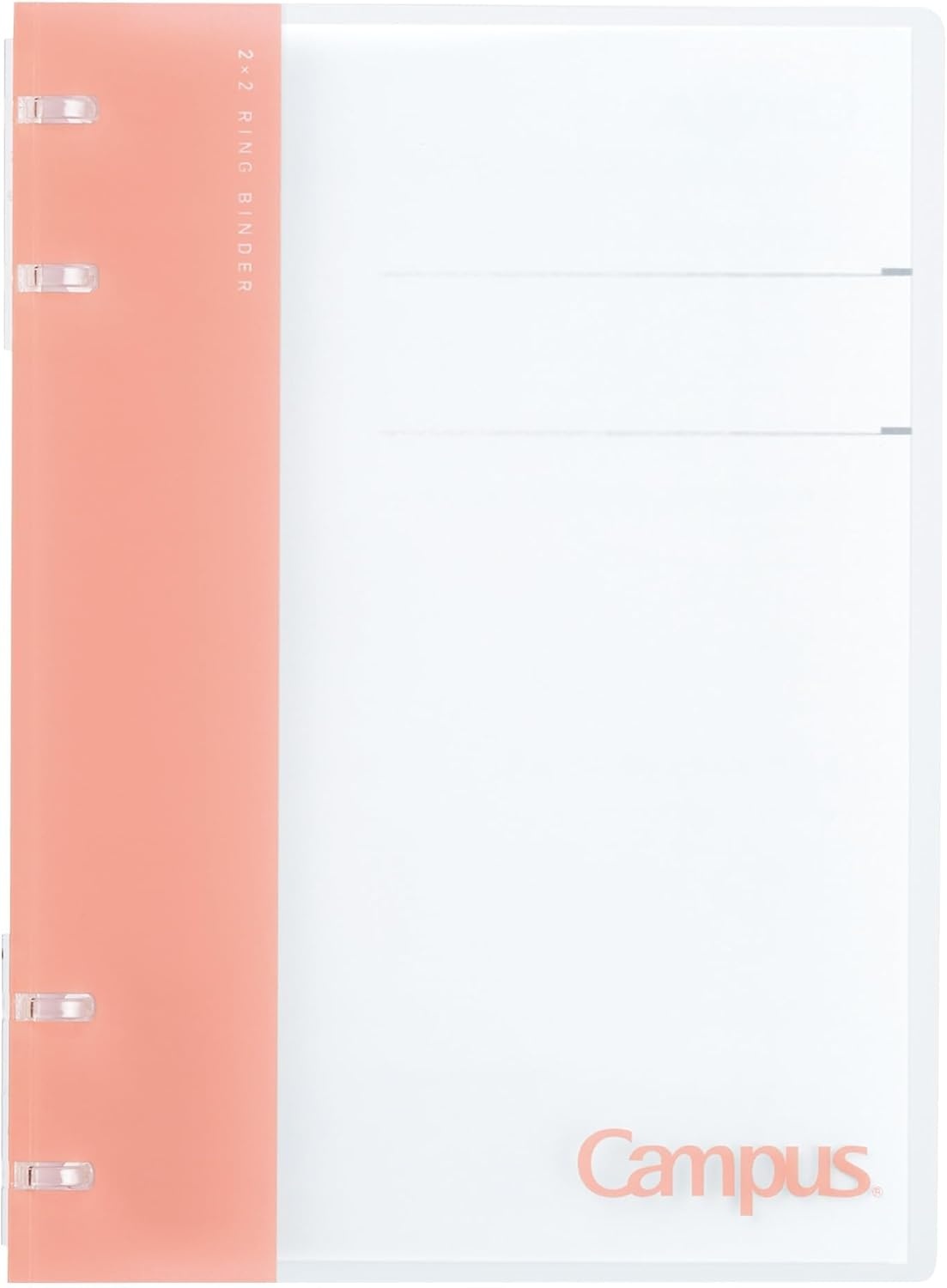 image:imageKokuyo Campus Refillable Notebook B5 2x2 Slim Ring Binder Notebook with Customizable Title Page 40 Sheets Capacity Suitable for 26 Holes Loose Leaf Paper Mineral Color Sheer Purple LeNP704L1VPink