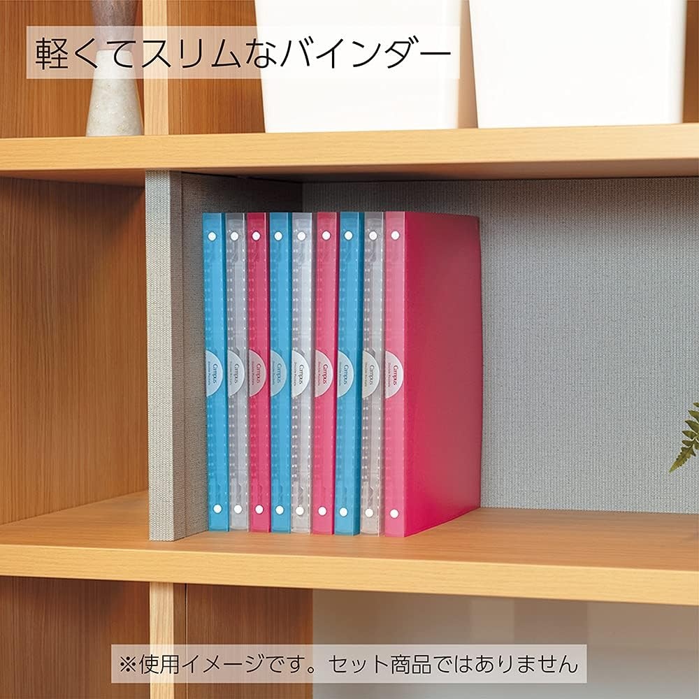 image:imageKokuyo Campus Slide Binder Adapt Slim Double Pockets B5 26 Holes Up to 65 Sheets Pink Japan Import RUAP711PLight Blue