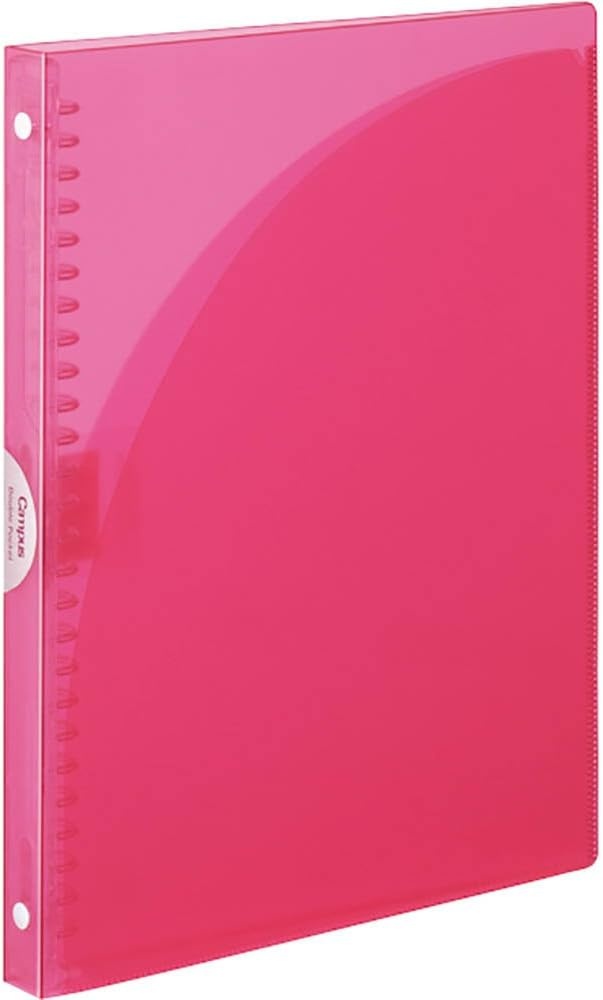 image:imageKokuyo Campus Slide Binder Adapt Slim Double Pockets B5 26 Holes Up to 65 Sheets Pink Japan Import RUAP711PPink