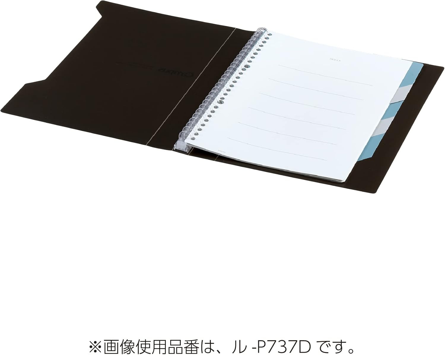 image:imageKokuyo Campus Slide Binder with 5 Tab Dividers Slim Type B5 26 Holes Up to 65 Sheets Black Japan Import RUP737DBlack