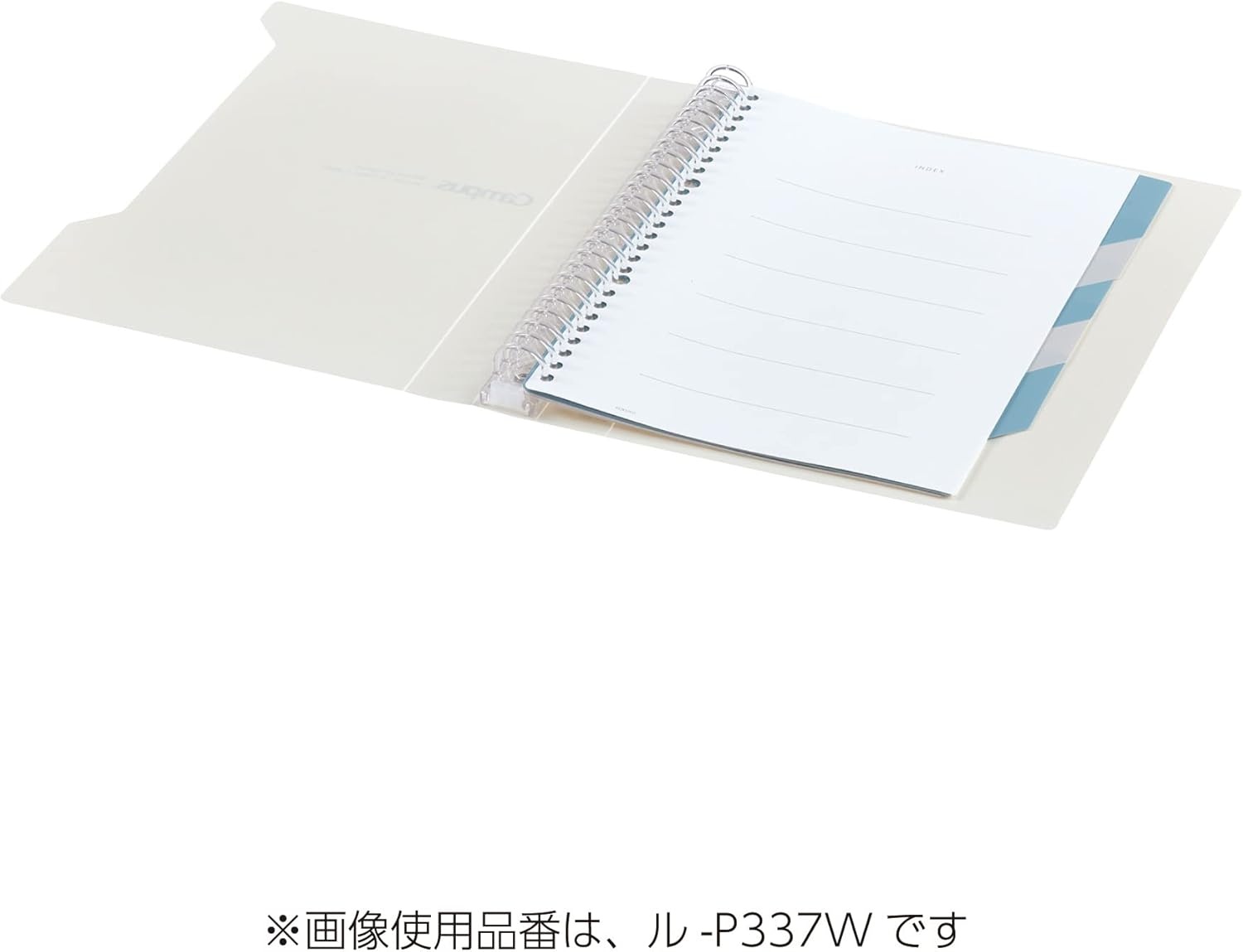 image:imageKokuyo Campus Slide Binder with 5 Tab Dividers Slim Type B5 26 Holes Up to 65 Sheets Black Japan Import RUP737DWhite