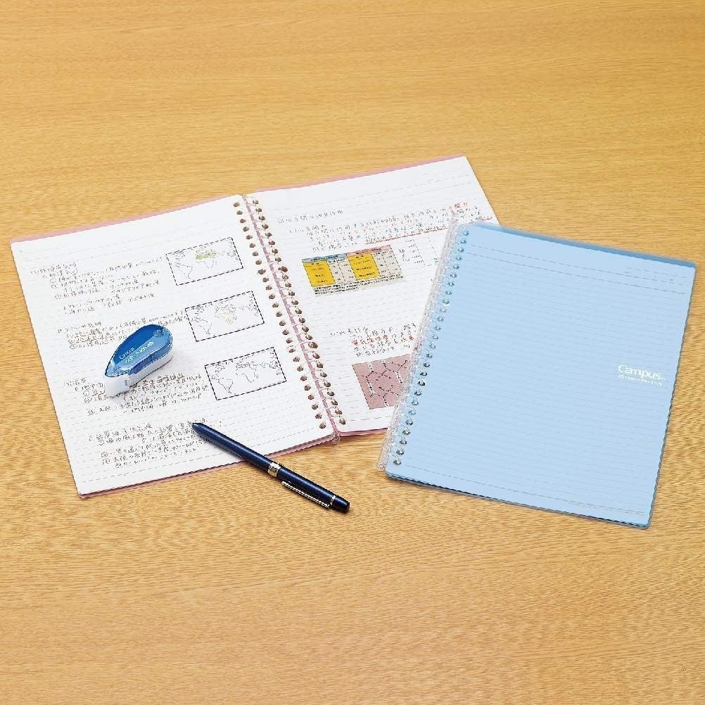 image:imageKokuyo Campus Smart Ring Binder A5 Light Blue Refillable Binder Notebook 20 Holes with 10 Extra LooseLeaf Paper Up to 25 Filler Papers for Work amp Study Japan Import RUSP130LB