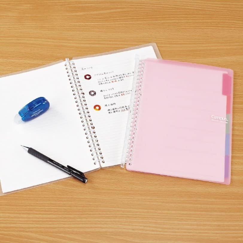 image:imageKokuyo Campus Smart Ring Binder A5 Pink Refillable Binder Notebook 20 Holes with 10 Extra LooseLeaf Paper Up to 25 Filler Papers for Work amp Study Japan Import RUSP130P