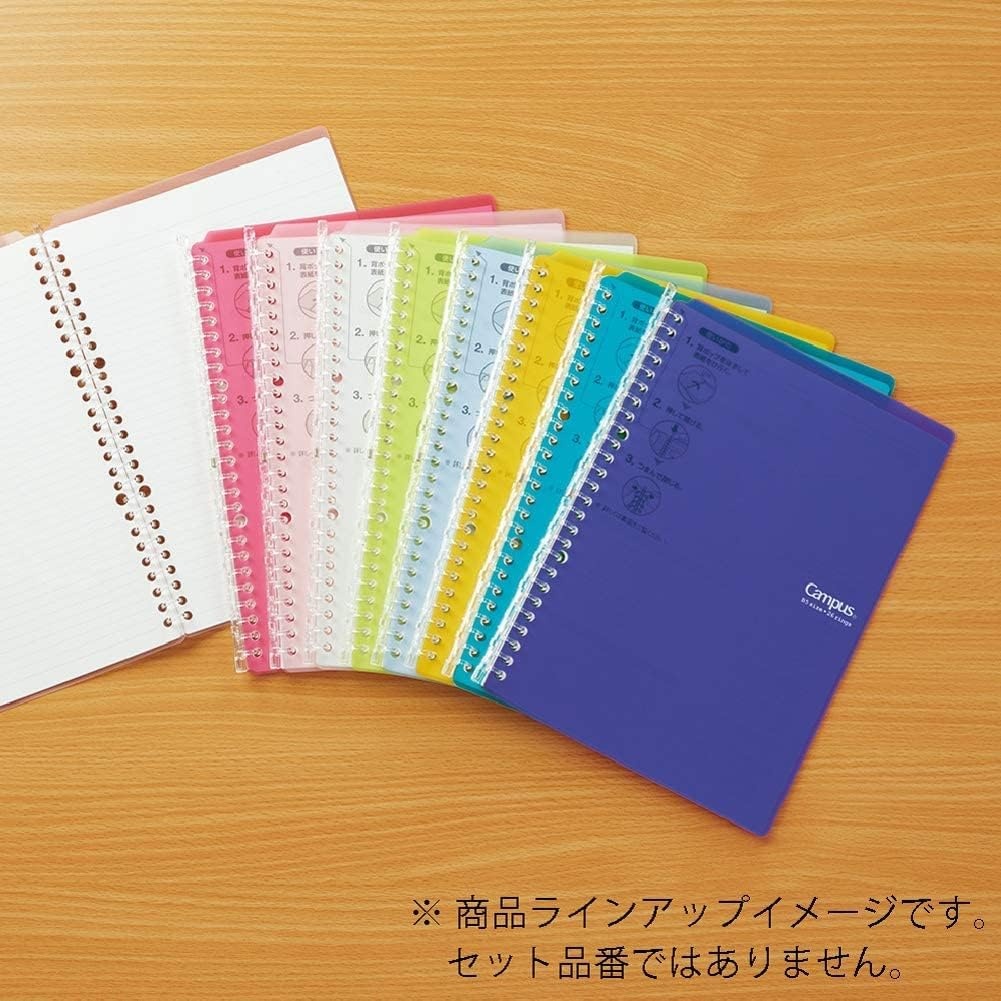 image:imageKokuyo Campus Smart Ring Binder B5 Blue Green Refillable Binder Notebook 26 Holes with 10 Extra LooseLeaf Paper Up to 25 Filler Papers for Work amp Study Japan Import RUSP700BG