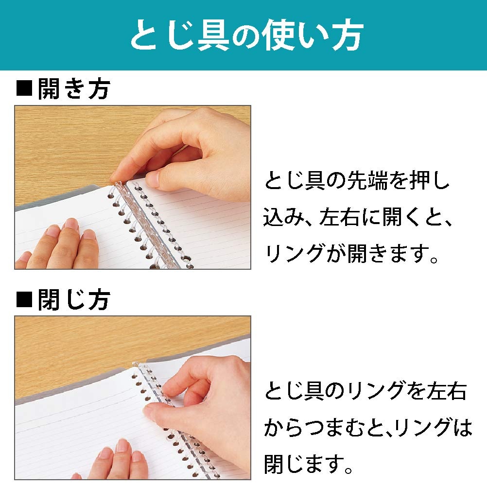 image:imageKokuyo Campus Smart Ring Binder B5 Light Blue Refillable Binder Notebook 26 Holes with 10 Extra LooseLeaf Paper Up to 25 Filler Papers for Work amp Study Japan Import RUSP700LB