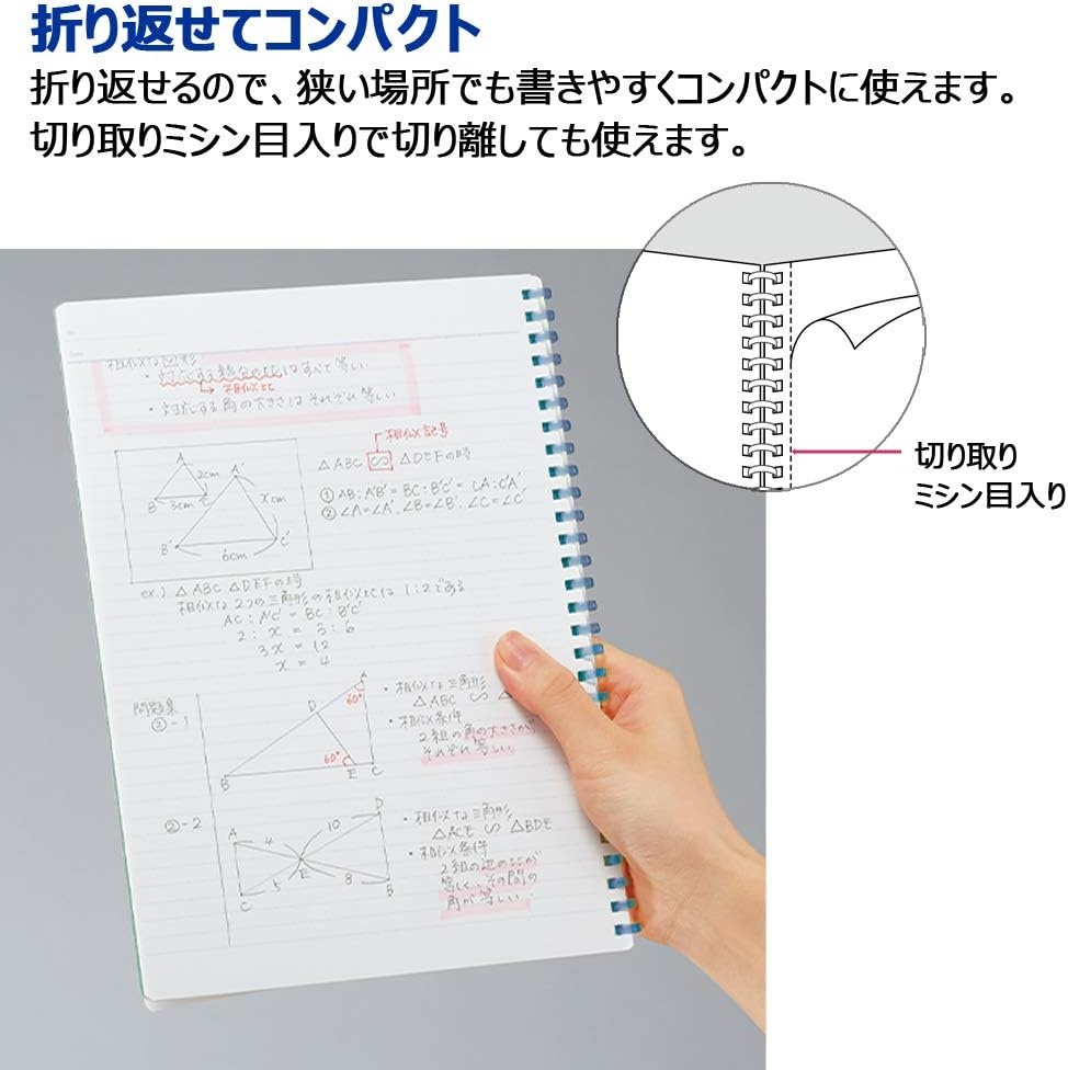 image:imageKokuyo Campus Soft Ring Notebook SemiB5 B 6mm Dot Ruled 34 Lines 40 Sheets Yellow Set of 2 SUS111BTYPink