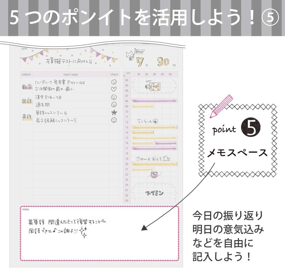 image:imageKokuyo Campus Study Planner Notebook Daily Ruled A5 Mint Green for 63 Days Japan Import NOY82MDGGray