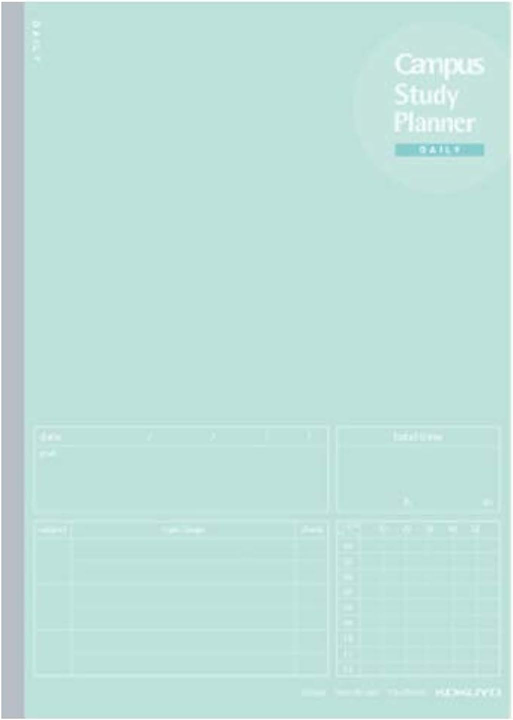 image:imageKokuyo Campus Study Planner Notebook Daily Ruled A5 Mint Green for 63 Days Japan Import NOY82MDGMint Green
