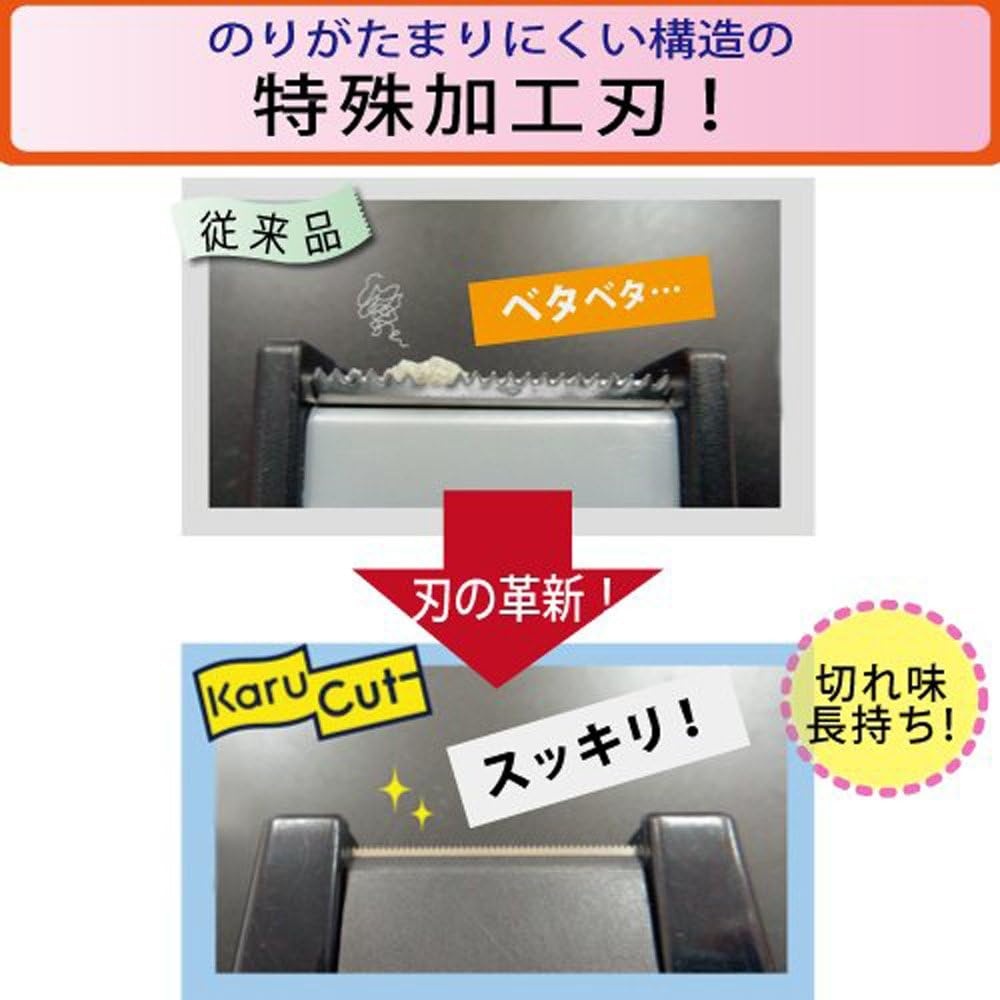 image:imageKokuyo Desktop Tape Dispenser Black NonSkid Tape Roll Dispenser Refillable Blade Perfect for Office Home School Tape not Included 1 DispenserPack Japan Import TSM100DTSM100W